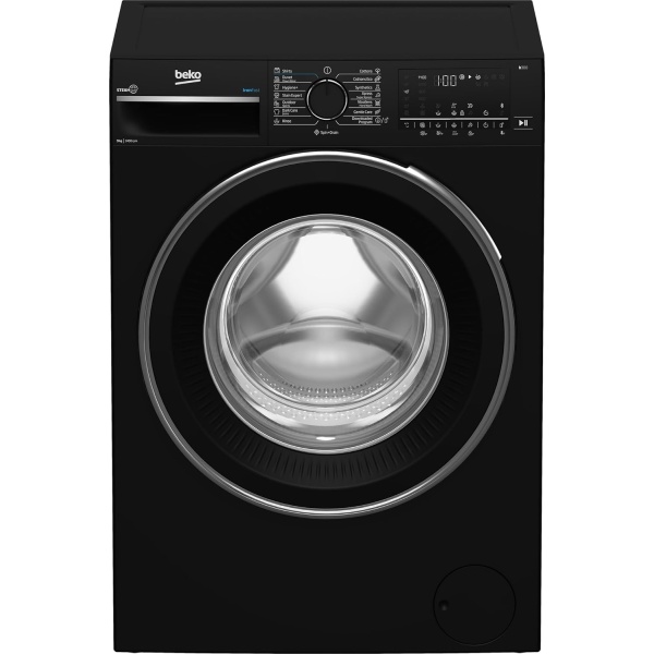 BEKO WASHING MACHINE FULL AUTOMATIC DIGITAL 9 KG 1400 RPM STEAM BLACK B3WFU50940BCI