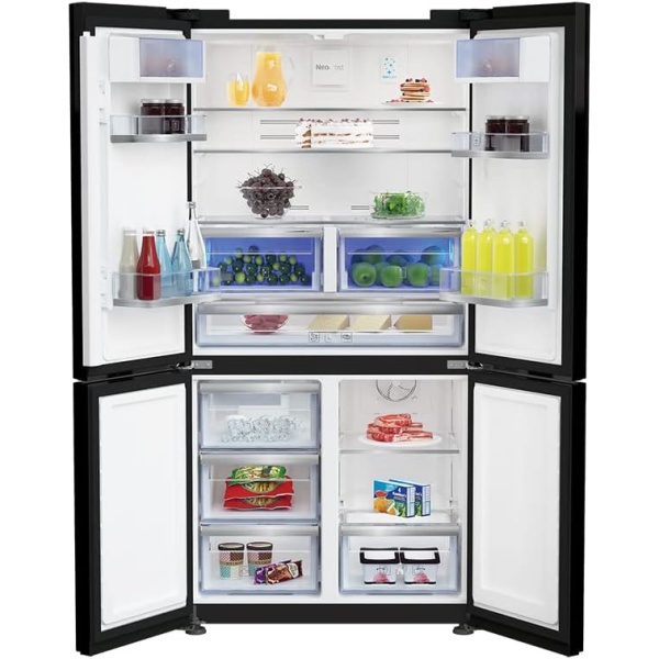 BEKO REFRIGERATOR 626 LITER 4 DOORS NOFROST DIGITAL Touch BLACK GNE134626BH - Image 2