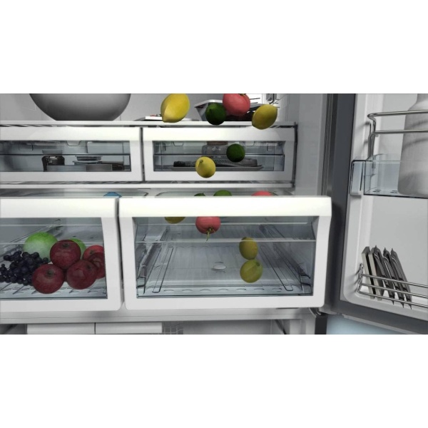 ⁦بيكو ثلاجة 626 لتر 4 ابواب نوفروست ديجيتال تاتش استانلس ستيل GNE134626ZX⁩ - الصورة ⁦4⁩