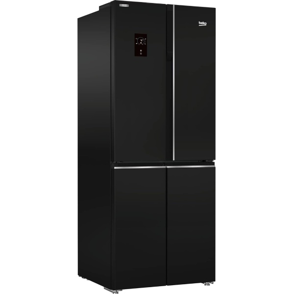 BEKO REFRIGERATOR SIDE BY SIDE 450 LITER NO FROST 4 DOORS DIGITAL BLACK GNE480E20ZBH - Image 2