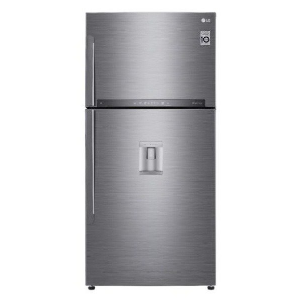 ثلاجه  ال جى نوفروست ، 592 لتر، موتور انفرتر، فضي - GR-F822HLHM