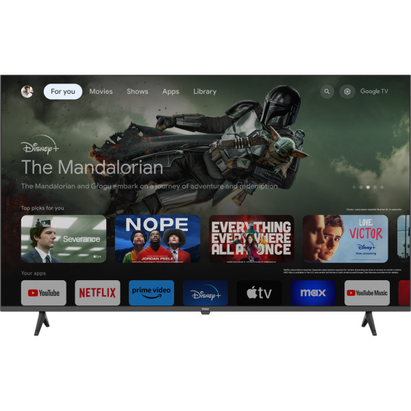 Haier 50 Inch 4K UHD Smart LED TV with Built-in Receiver - H50K80EU