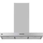 Beko Kitchen Hood with Chimney 90 centimeters - Silver - HCB91731BHXE