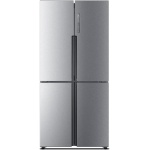 Haier 4 doors refrigerator (bottom freezer) - No frost - SILVER color - 550 liter - inverter HRF-565 TDBG