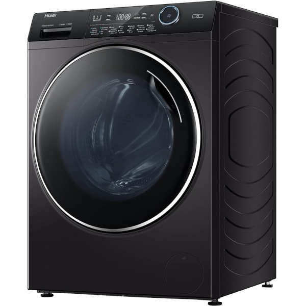 غسالة ملابس هاير بموتور إنفرتر الدفع المباشر، 10.5 كجم، فضي - HW100-B14979S8