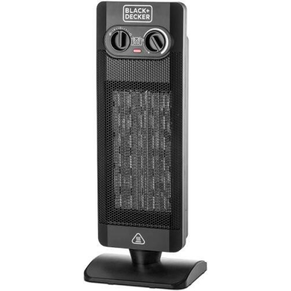 Black+Decker 2000W PTC Fan Heater, Black - HX340-B5