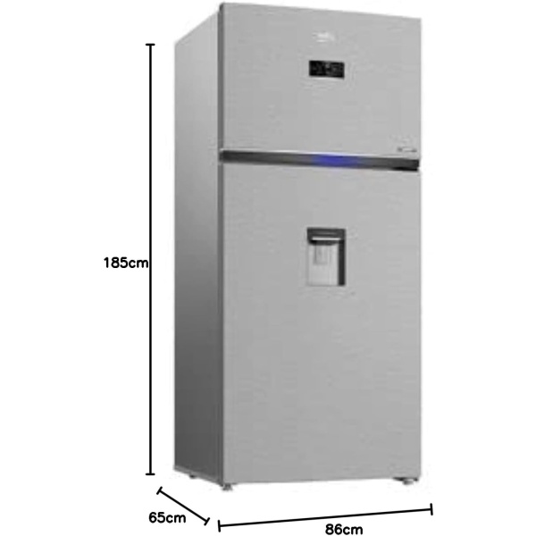 Beko RDNE650E60XP No-Frost Inverter Refrigerator - 630 Liters - Silver - Image 3