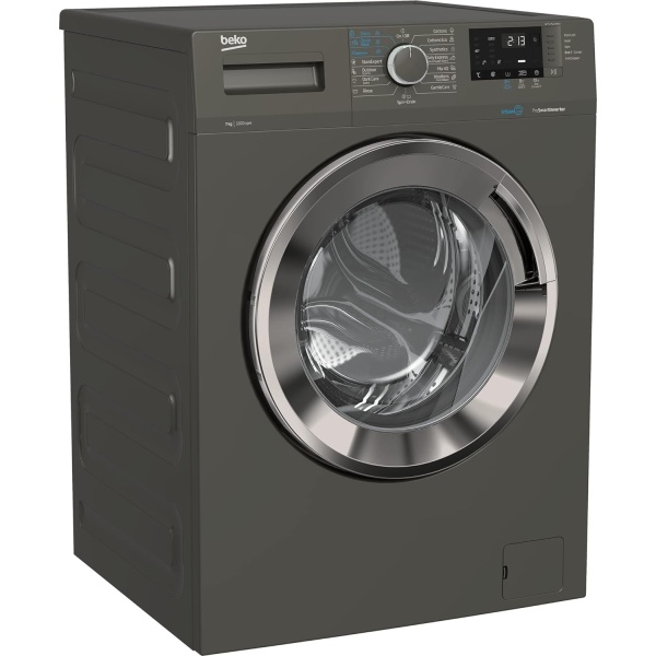 BEKO WASHING MACHINE FULL AUTOMATIC DIGITAL 7 KG 1000 RPM STEAM INVERTER GRAY WTV 7512 XMCI2 - Image 2