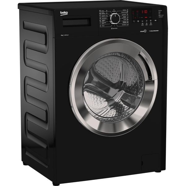 BEKO WASHING MACHINE FULL AUTOMATIC 8 KG 1200 RPM INVERTER BLACK WTV 8612 XBCI - Image 2