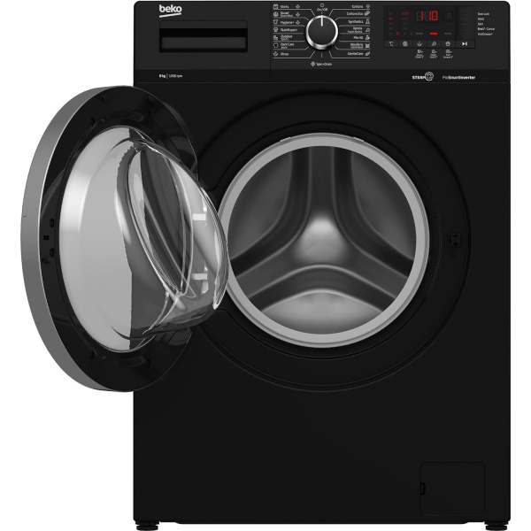 BEKO WASHING MACHINE FULL AUTOMATIC 8 KG 1200 RPM INVERTER BLACK WTV 8612 XBCI - Image 3