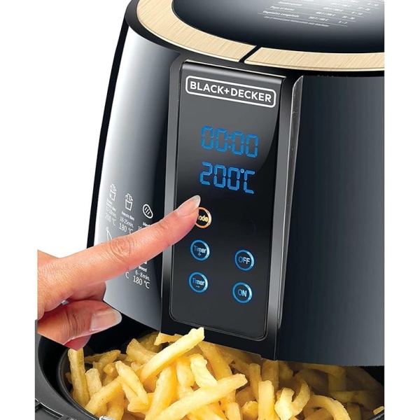 Black & Decker AF400-B5 Digital Aerofry Air Fryer, 4 Liter-2 YEARS WARRANTY - Image 3