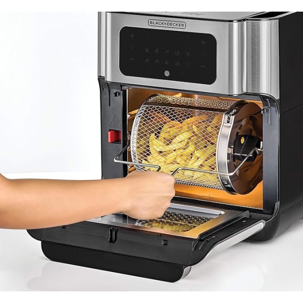 Black+Decker Digital Air Fryer Oven 12L Silver Aof100-B5-2 YEARS WARRANTY - Image 5