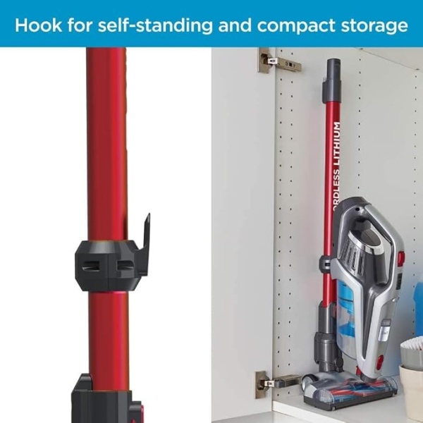 Black & Decker 21.6V 2Ah Li-Ion 500Ml 3-In-1 Cordless Stick Vacuum With Jack Plug Charger Red Bhfe620J-Gb International warranty - Image 6
