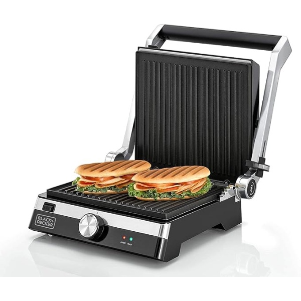 Black & Decker Electric Grill, 2000 Watt,Black + Silver - CG2000-2 YEARS WARRANTY - Image 6