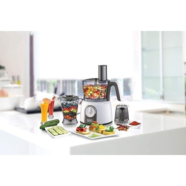 Black+Decker 1000W 32 Functions 5-in-1 Food Processor, White - FX1075-B5 - Image 2