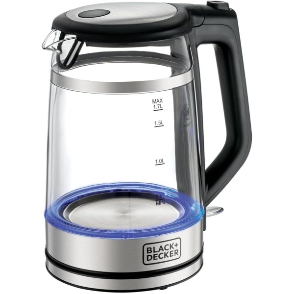 BLACK+DECKER Glass Kettle Double Wall 1.7L 2200W - GK220-B5-2 YEARS WARRANTY
