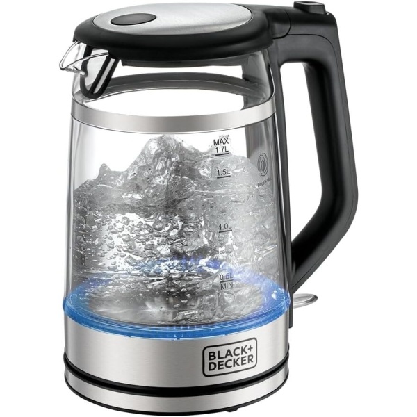 BLACK+DECKER Glass Kettle Double Wall 1.7L 2200W - GK220-B5-2 YEARS WARRANTY - Image 5