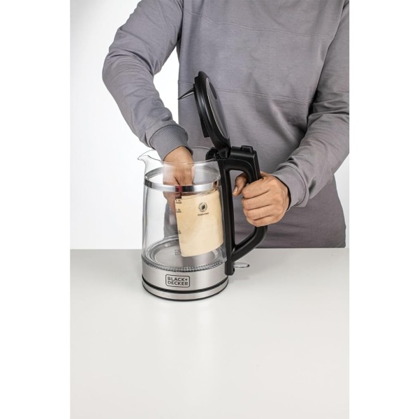 BLACK+DECKER Glass Kettle Double Wall 1.7L 2200W - GK220-B5-2 YEARS WARRANTY - Image 3