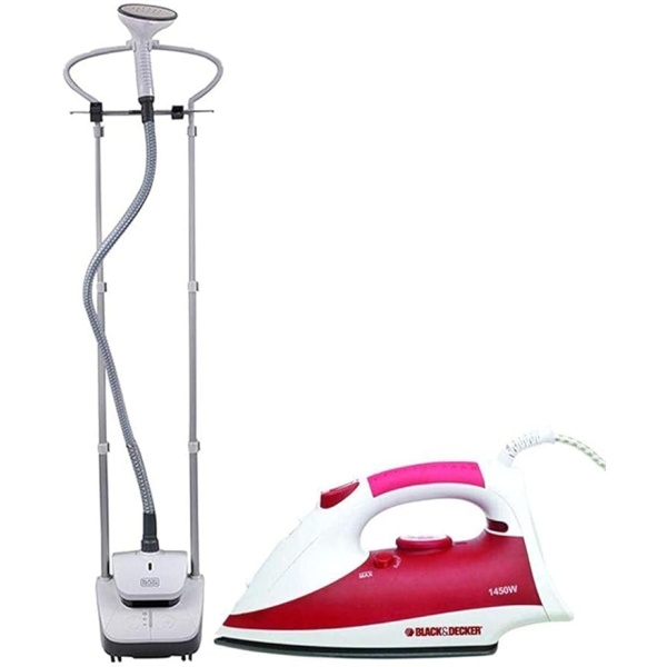Black & Decker Steam Iron 2000 Watt,White - GST2000PR