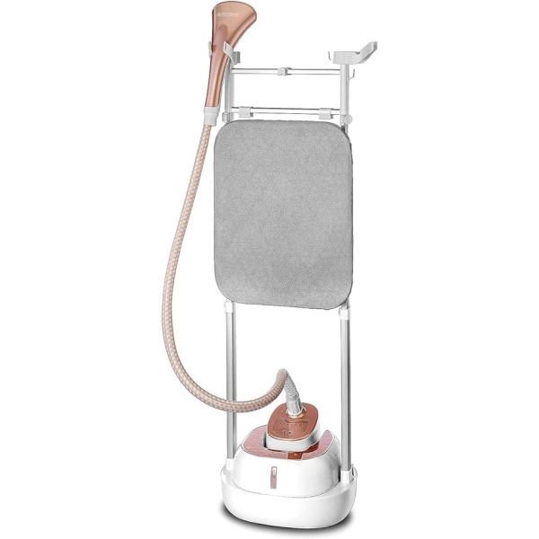 Black & Decker 2000W Digital Garment Steamer, White/Gold - Gstd2050-B5