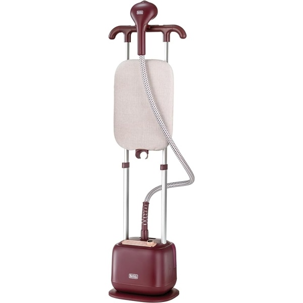 BLACK+DECKER Vertical Digital Garment Steamer, Twin Pole, 2400W, 6 Levels - GSTD2450-B5