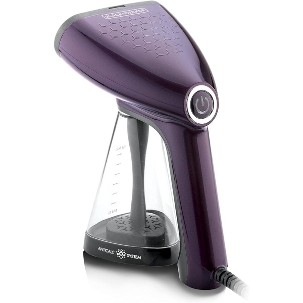 Black & Decker 1500W Handheld Handy Garment Steamer, Purple - HST1500-B5 - Image 4