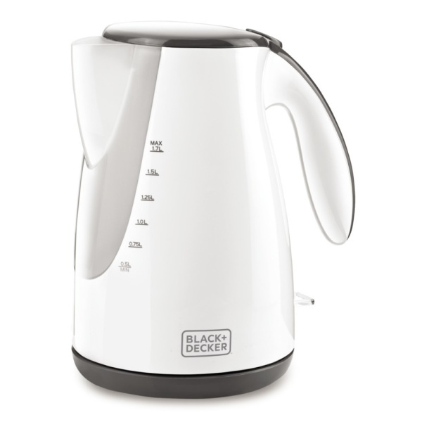 Black & Decker Jc72-B5 Stainless Steel Electric Kettle, 2000 Watt - White