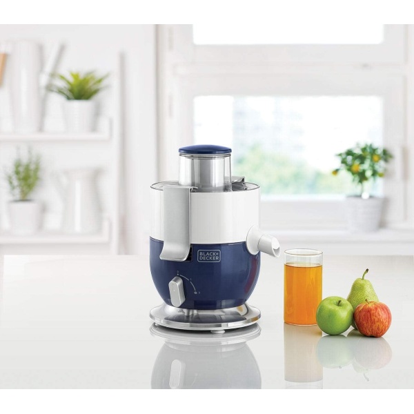Black & Decker JE350-B5 Compact Centrifugal Juice Extractor, 1000 Watt - Blue and White- 2 YEARS WARRANTY - Image 2