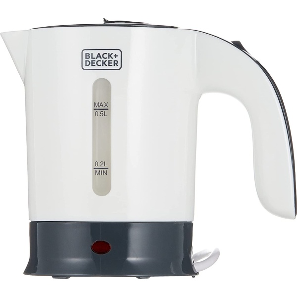 Black & Decker Travel Kettle - Tr250Ja, White, Plastic Material