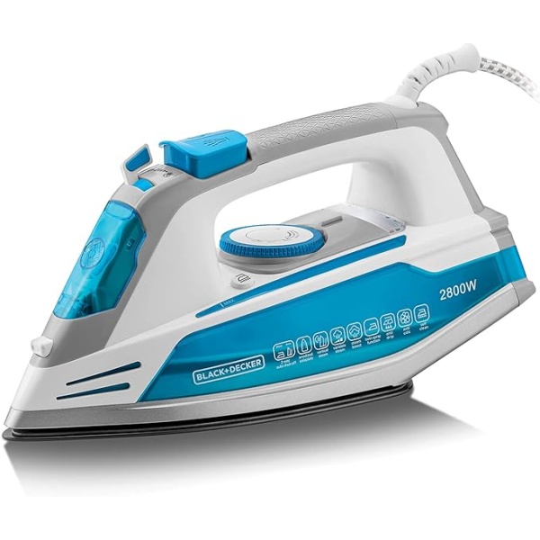 Black + Decker Steam Iron, 2800 Watt, Multicolor - X2800- 2 YEARS WARRANTY