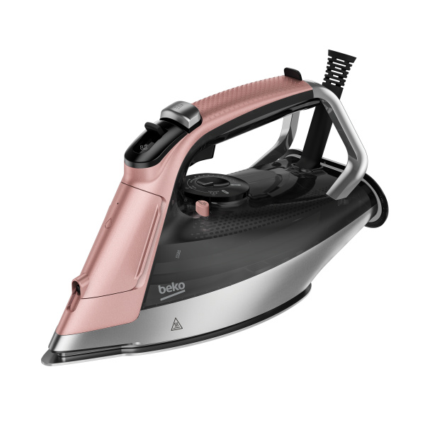 beko Steam Iron, 3000W, Pink and Black - SIM8130P