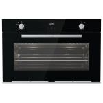 Built-in Gas Oven with Gorenje Electric Grill, 90cm, 88L, Black and Stainless Steel - BOGX9832E06BG