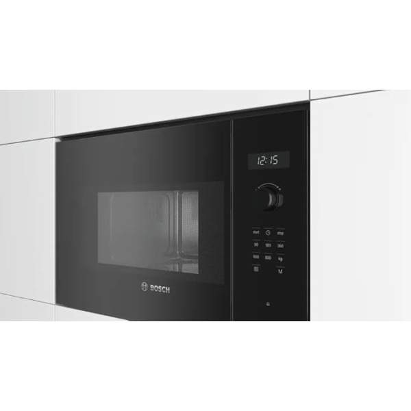 BOSCH BUILT-IN MICROWAVE 60*38 CM BLACK BFL524MB0 - Image 2