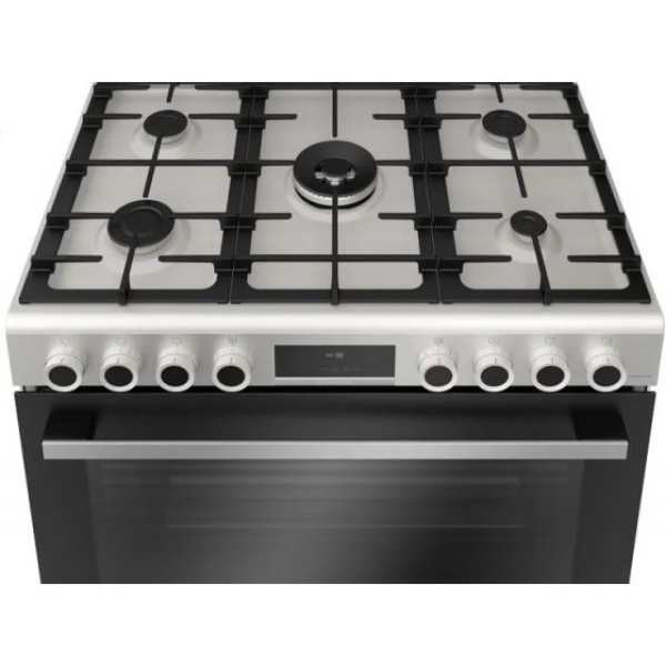 BOSCH COOKER 90 * 60 CM 5 BURNERS STAINLESS STEEL WITH GRILL HGX5G7W59S - Image 2