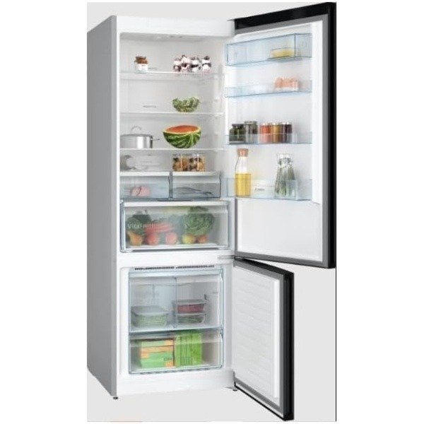 Bosch Refrigerator Series 4 with bottom freezer - Net Capacity 505 Liter - hyperFresh - Black stainless steel - KGN56CX30U - Image 2