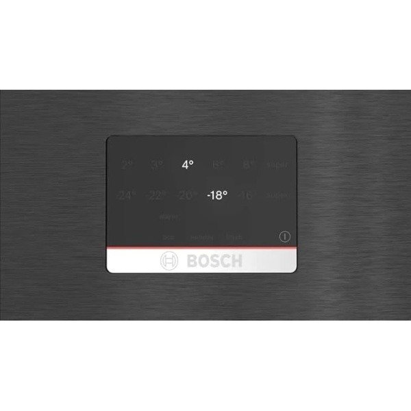 Bosch Refrigerator Series 4 with bottom freezer - Net Capacity 505 Liter - hyperFresh - Black stainless steel - KGN56CX30U - Image 3