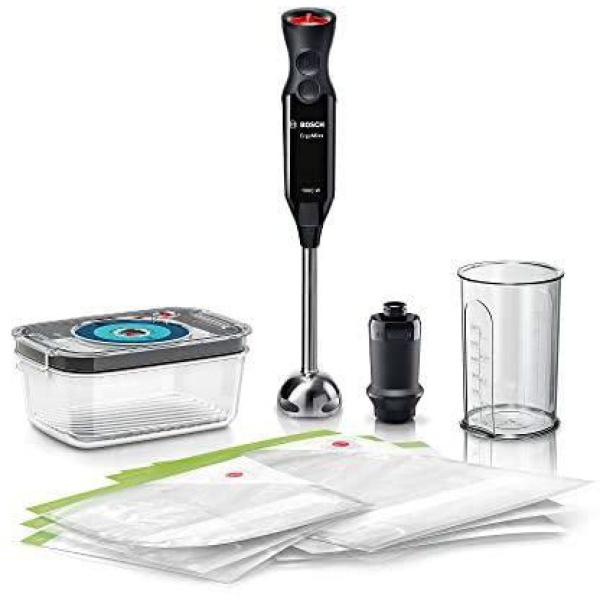 Bosch Hand Blender ErgoMixx With Vacuum Storage System 1000 W Black, Anthracite - MS6CB61V1