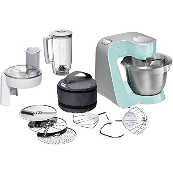 Bosch MUM58020 Kitchen Machine MUM5 1000 W Mint Turquoise, Silver, 2725447639535