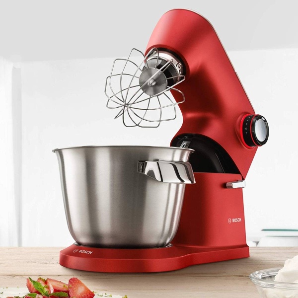 Bosch Kitchen machineOptiMUM 1600 W Red, Silver
MUM9A66R00 - Image 3