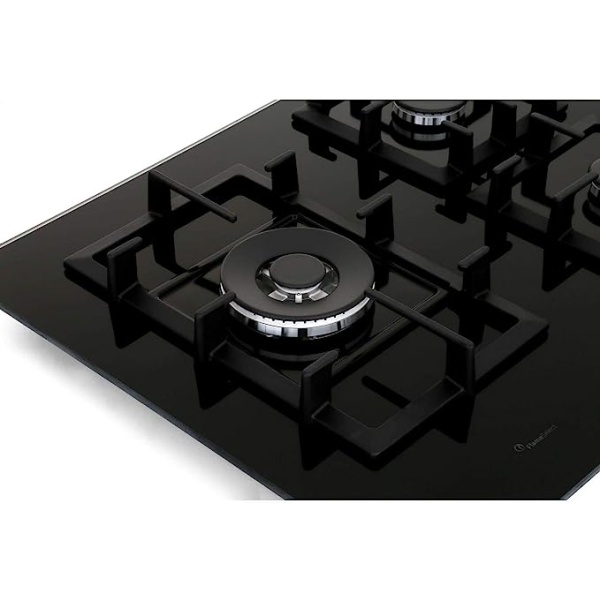 Bosch Serie 6 PPS9A6B90 hob Built-in Gas Black - Hobs (Built-in, Gas, Tempered glass, Black, Cast iron - Image 4