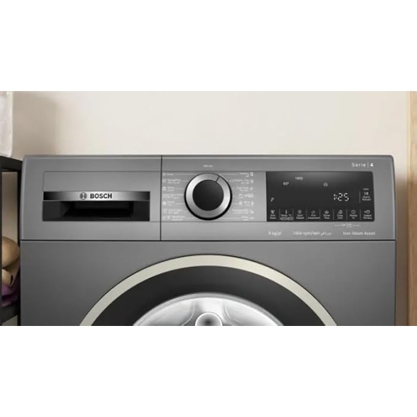 Bosch Washing machine 9 kg - frontloader - 15 programmes - 1400 rpm - Series 4 - Eco Silence Drive - Colour : Graphite - WGA244ZREG - Image 2