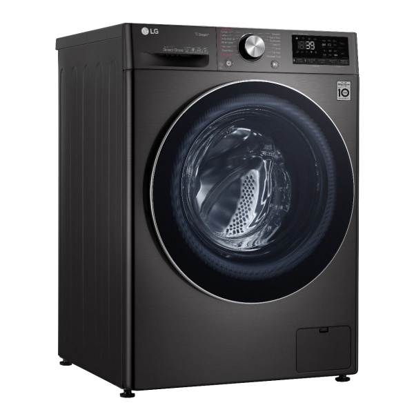 LG F4R5VGG2E Steam Washing Machine with Dryer, 9 Kilograms - Black Steel - Image 2