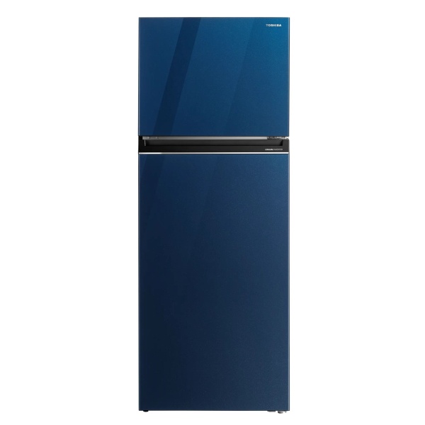 Toshiba No-Frost Refrigerator, 463 Liters, Inverter, Blue Glass - GR-RT624WE-PGN-73