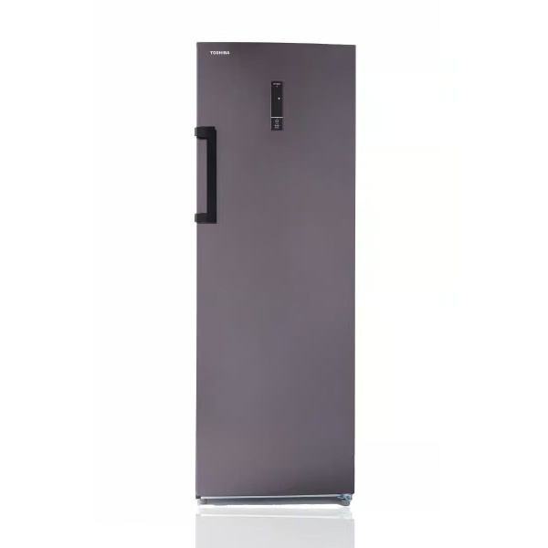 TOSHIBA Digital Upright Deep Freezer, No Frost, 7 Drawers, 238 Liter, Satin Grey - GR-RU312WE-DMN(37H)