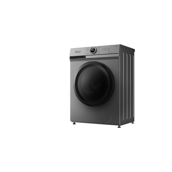 ⁦غسالة ملابس ميديا فول اوتوماتيك بتقنية الانفرتر، تحميل امامي، 8 كجم، رمادي - MF100W80B/TT⁩ - الصورة ⁦2⁩