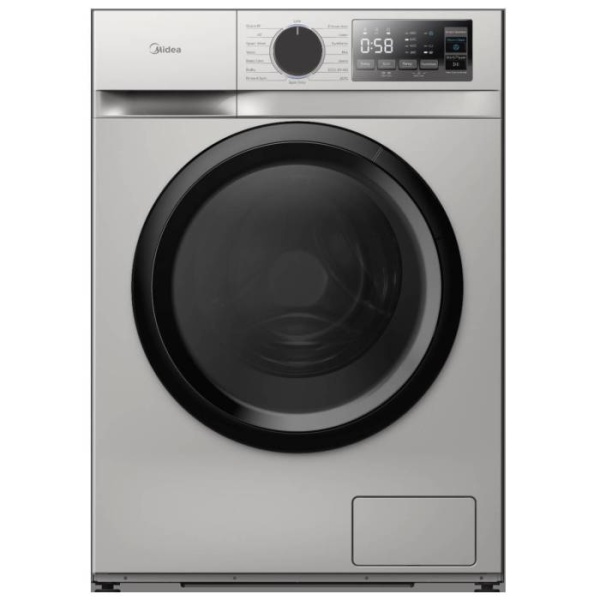 Midea Front Load Inverter Washing Machine, 7KG, Grey - MFN09W70B/S