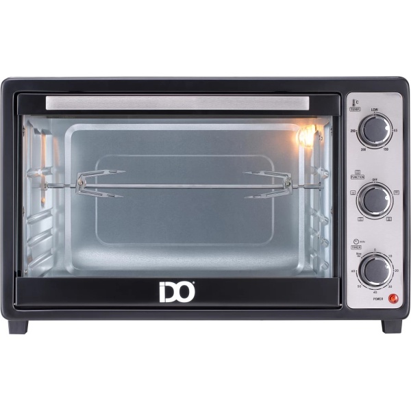 IDO Single Glass Toaster Oven 45 Liters, Black – TO45SG-BK