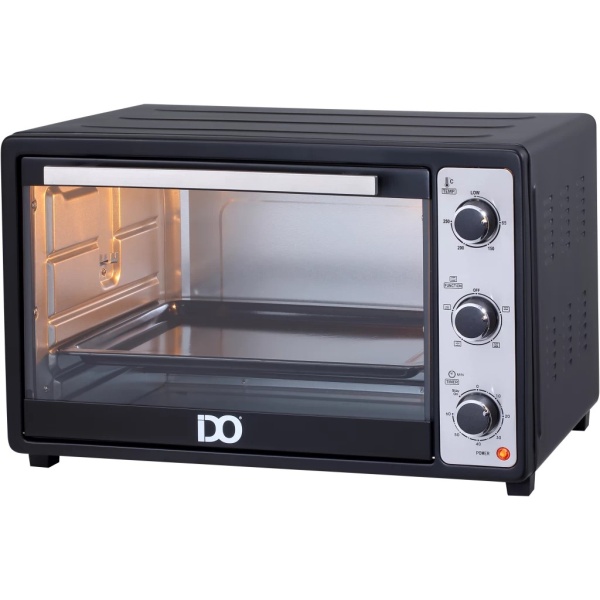 IDO Single Glass Toaster Oven 45 Liters, Black – TO45SG-BK - Image 2