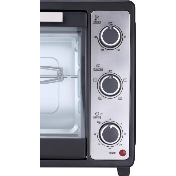 IDO Single Glass Toaster Oven 45 Liters, Black – TO45SG-BK - Image 5