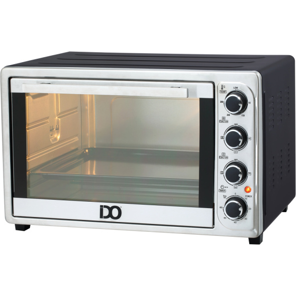 IDO Double Glass Toaster Oven 50 Liters, Silver – TO50DG-SV - Image 2